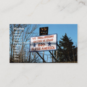 USA For Sale? Business Card