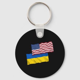 Usa For Ukraine - Ukraine Strong Clothing Key Ring