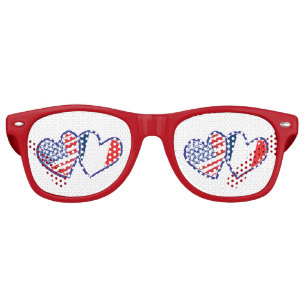 USA---France-Love Retro Sunglasses