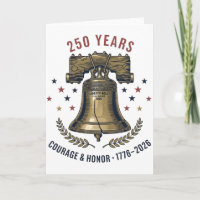 USA Freedom Liberty Bell 250 Years Courage Honour