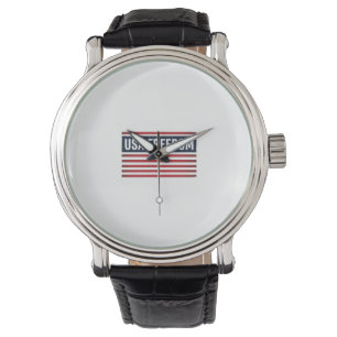 USA Freedom Patriotic Flag Style Vector Design_1 Watch