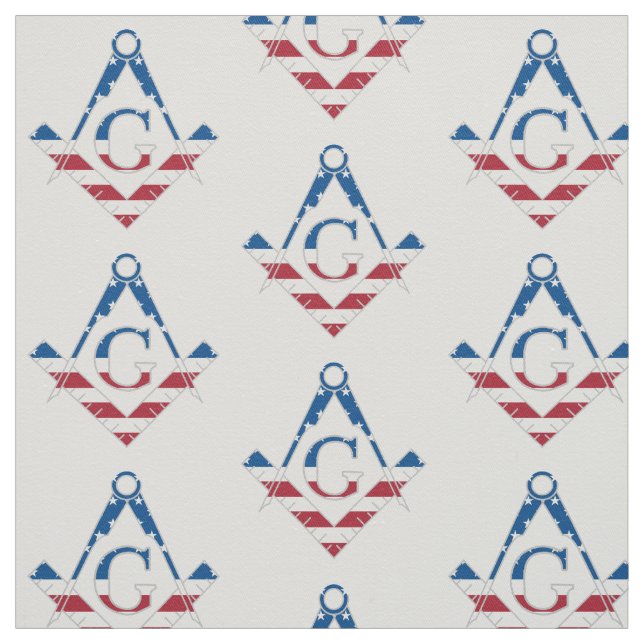 USA Freemasonic symbol Fabric (Swatch)