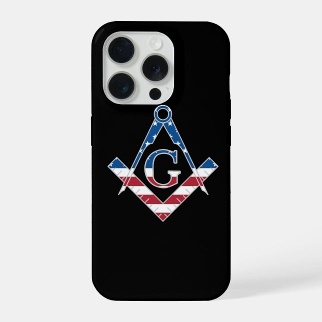 USA Freemasonic symbol iPhone Case (Back)