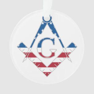 USA Freemasonic symbol Ornament