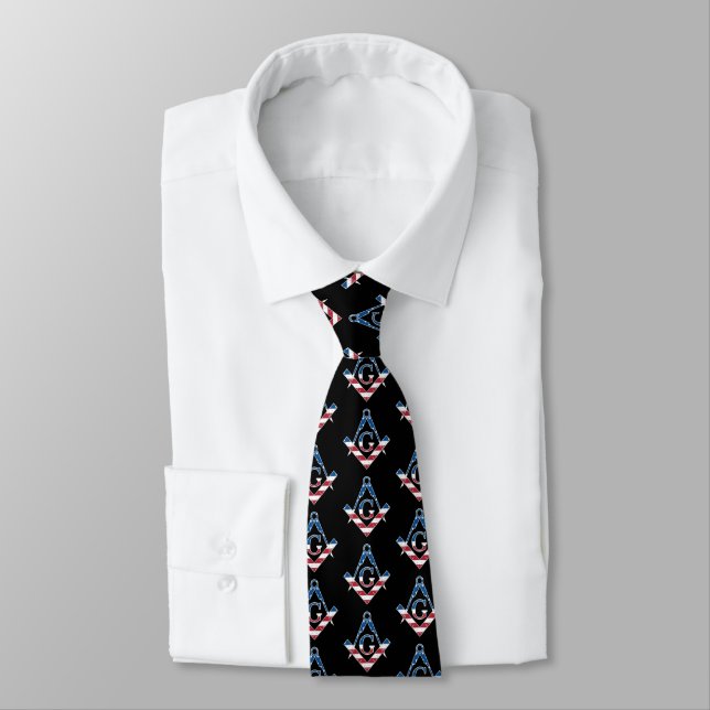 USA Freemasonic symbol Tie (Tied)
