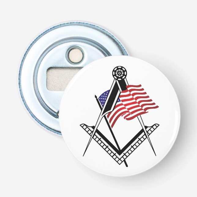 USA freemasonry symbol Bottle Opener (Front)