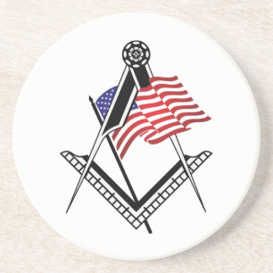 USA freemasonry symbol Coaster