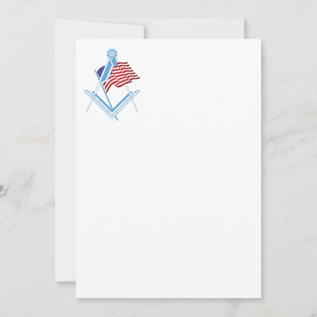 USA freemasonry symbol Invitation (Front)
