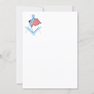 USA freemasonry symbol Invitation