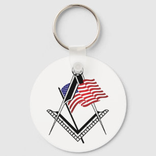 USA freemasonry symbol Key Ring