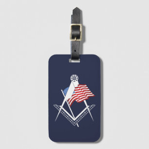 USA freemasonry symbol Luggage Tag