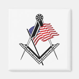 USA freemasonry symbol Magnet
