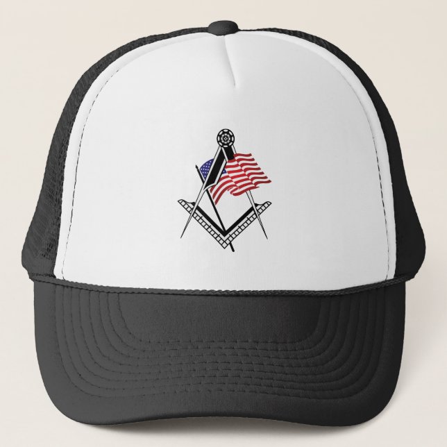 USA freemasonry symbol Trucker Hat (Front)