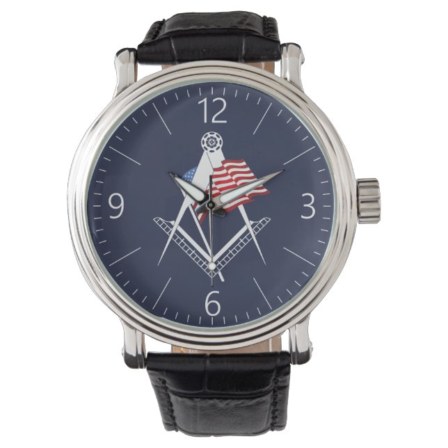 USA freemasonry symbol Watch (Front)