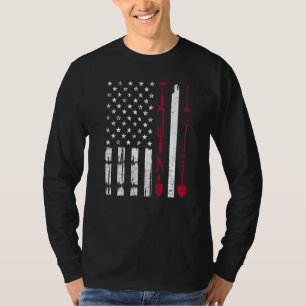 Usa Gardening Flag Proud American Gardener Patriot T-Shirt