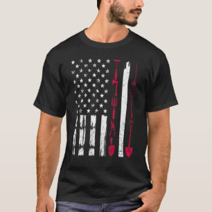 Usa Gardening Flag Proud American Gardener Patriot T-Shirt
