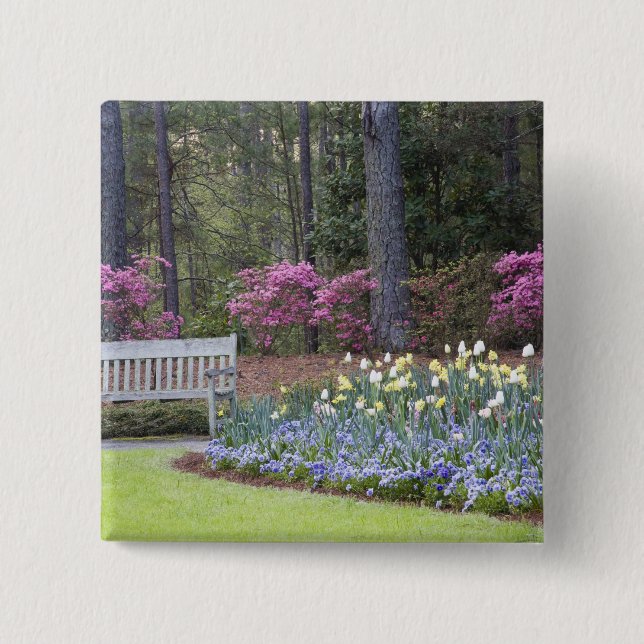 USA, Georgia, Pine Mountain. A border of 15 Cm Square Badge (Front)