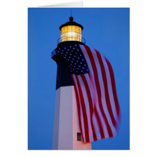USA, Georgia, Tybee Island, Flag Flying 2