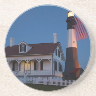 USA, Georgia, Tybee Island, Flag Flying Coaster