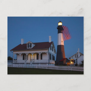 USA, Georgia, Tybee Island, Flag Flying Postcard