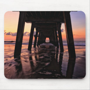 USA, Georgia, Tybee Island, Pier At Tybee Island Mouse Pad