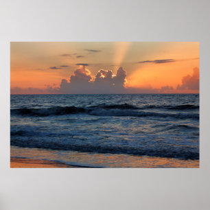 USA, Georgia, Tybee Island, Tybee Island Beach Poster