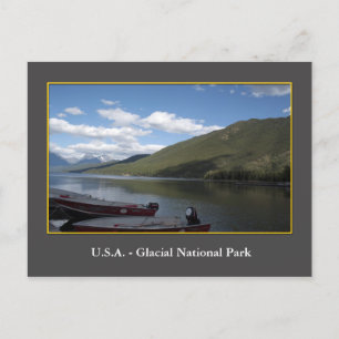 USA Glacial National Park photography. Postcard
