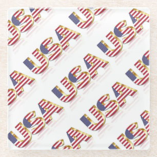 USA GLASS COASTER