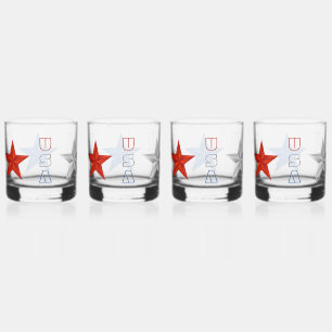 USA Glasses Drinkware Set
