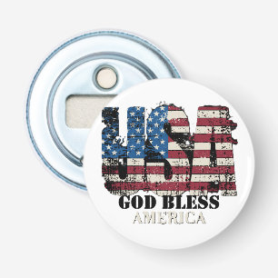 USA God Bless America  Bottle Opener
