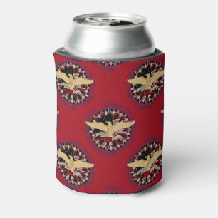 USA Gold Eagle, Flag Red-Blue-Drink Can Cooler