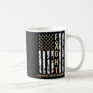 Usa Gold Flag Childhood Cancer Awareness Month Sep Coffee Mug