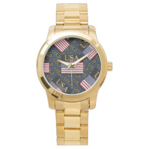 USA  GOLD      WATCH