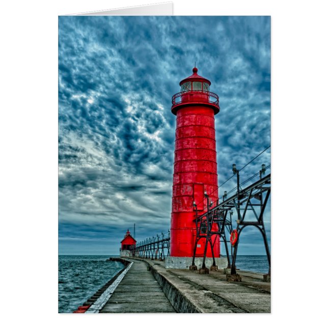 USA, Grand Haven, Michigan, lighthouse (Front)