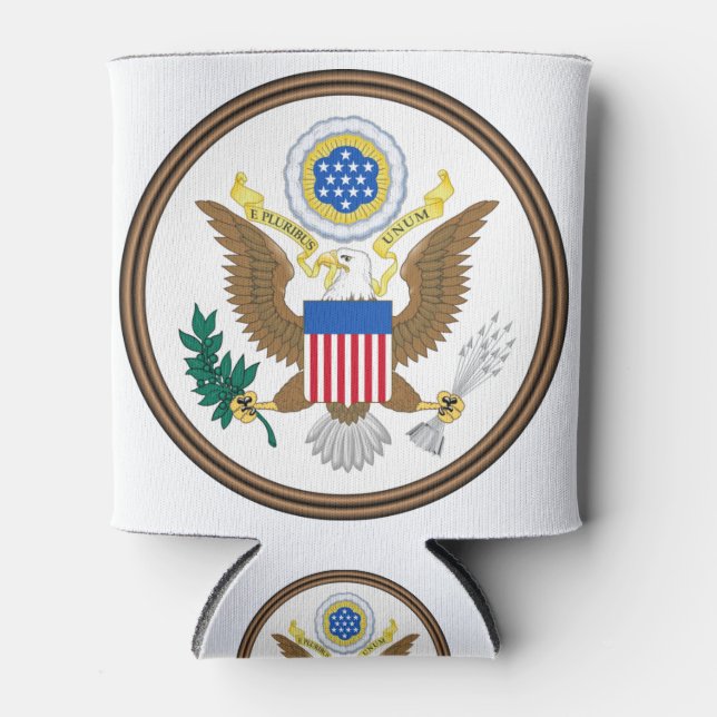 usa great seal can cooler (Front)