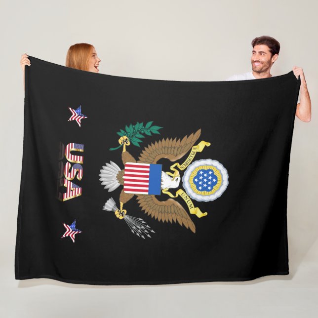 Usa Great Seal Fleece Blanket (In Situ)