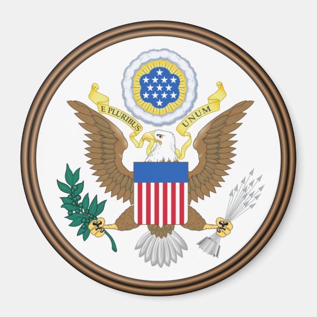 usa great seal magnet (Front)
