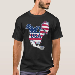 Usa = Greenland + Canada + Gulf + Canal T-Shirt