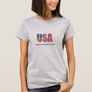 USA grey T-Shirt