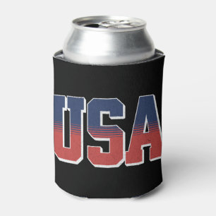 USA grunge text design Can Cooler