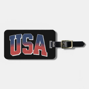 USA grunge text design Luggage Tag