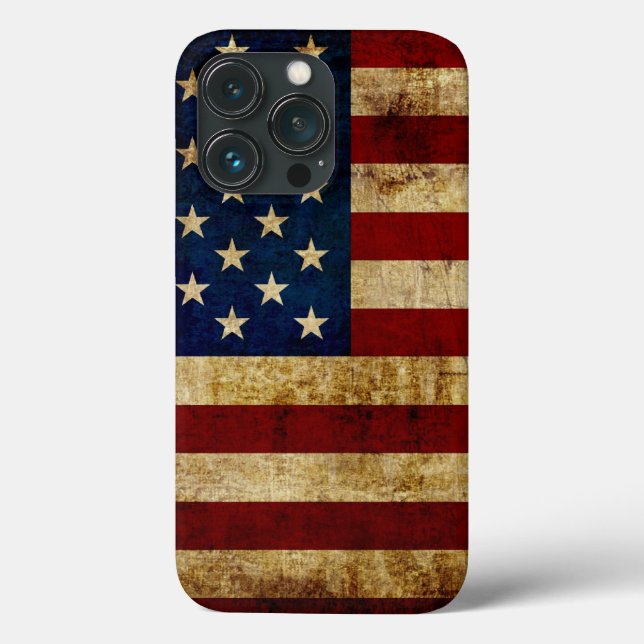 USA / Grunged Flag Case-Mate iPhone Case (Back)