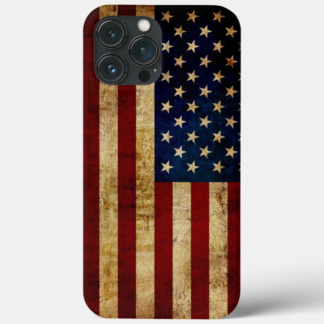 USA / Grunged Flag Case-Mate iPhone Case (Back)