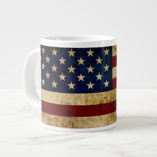 USA / Grunged flag Large Coffee Mug