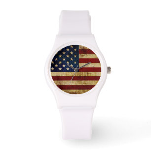 USA / Grunged flag Watch