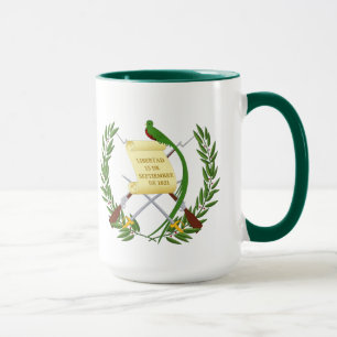 USA Guatemala Heart flags Hispanic Heritage Mug