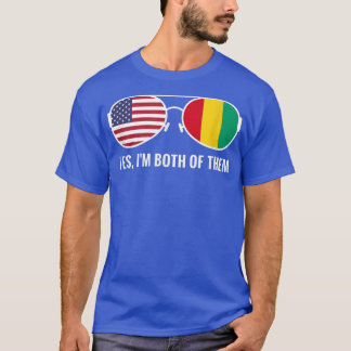 USA Guinea Flag Sunglasses Guinean Americans T-Shirt