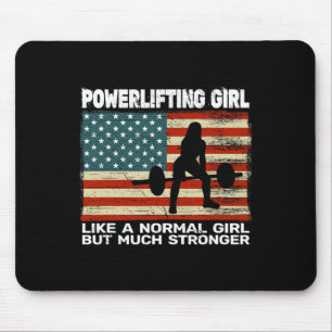 Usa Gym Powerlifter Powerlifting Weightlifting For Mouse Pad