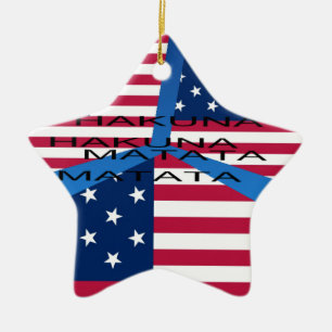 USA HAKUNA MATATA CERAMIC ORNAMENT