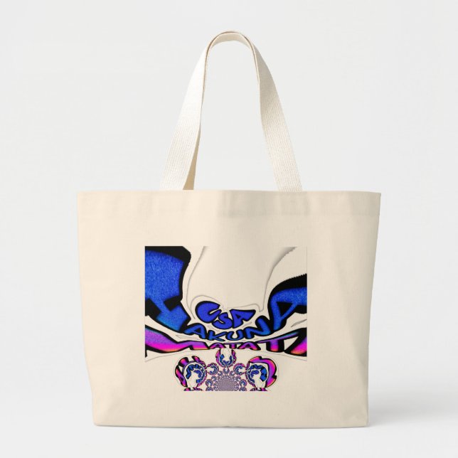USA Hakuna Matata Large Tote Bag (Front)